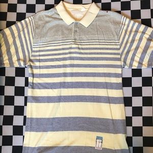 Vintage fred perry striped polo shirt size XL